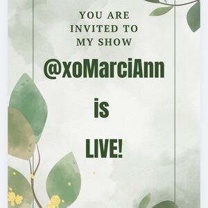 I am all the way live- I have something for everybody- COME SHOP!!!